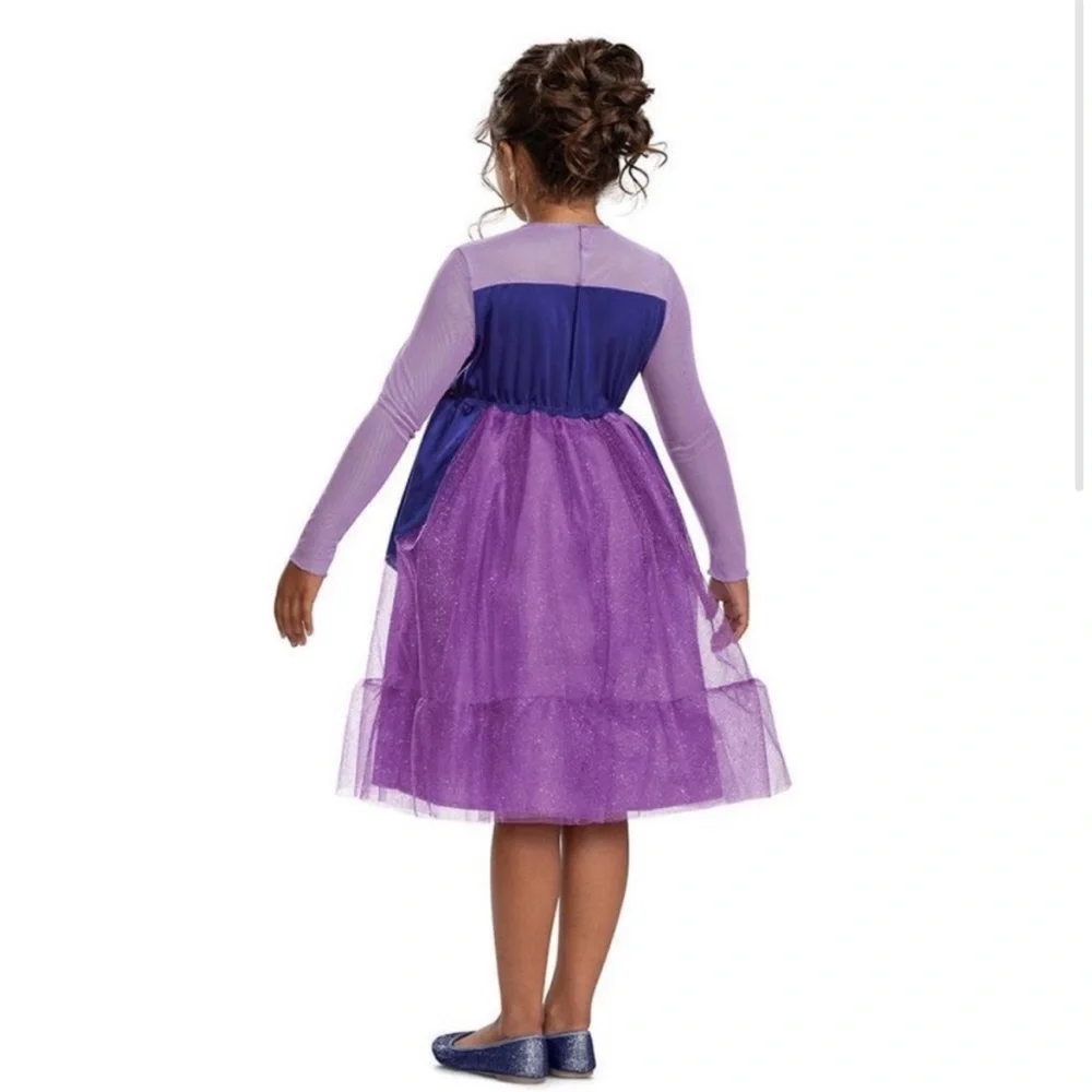 Disney villains Ursula costume dress and wig set Halloween S 6 girls kids NEW